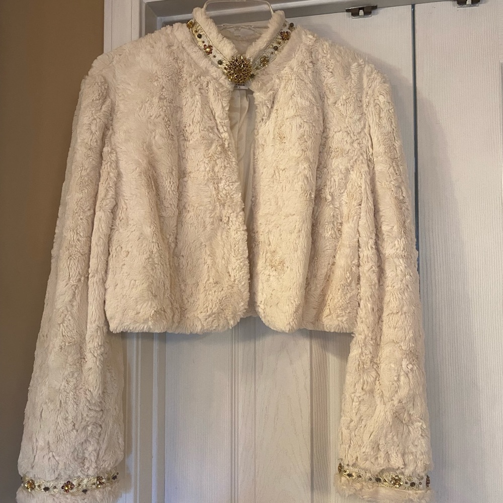 Sharon Young faux fur jacket. Excellent condition.